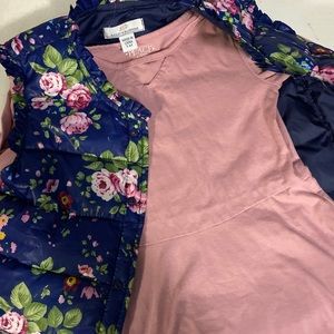 🌺 Girls Dress with Floral Vest 🌺